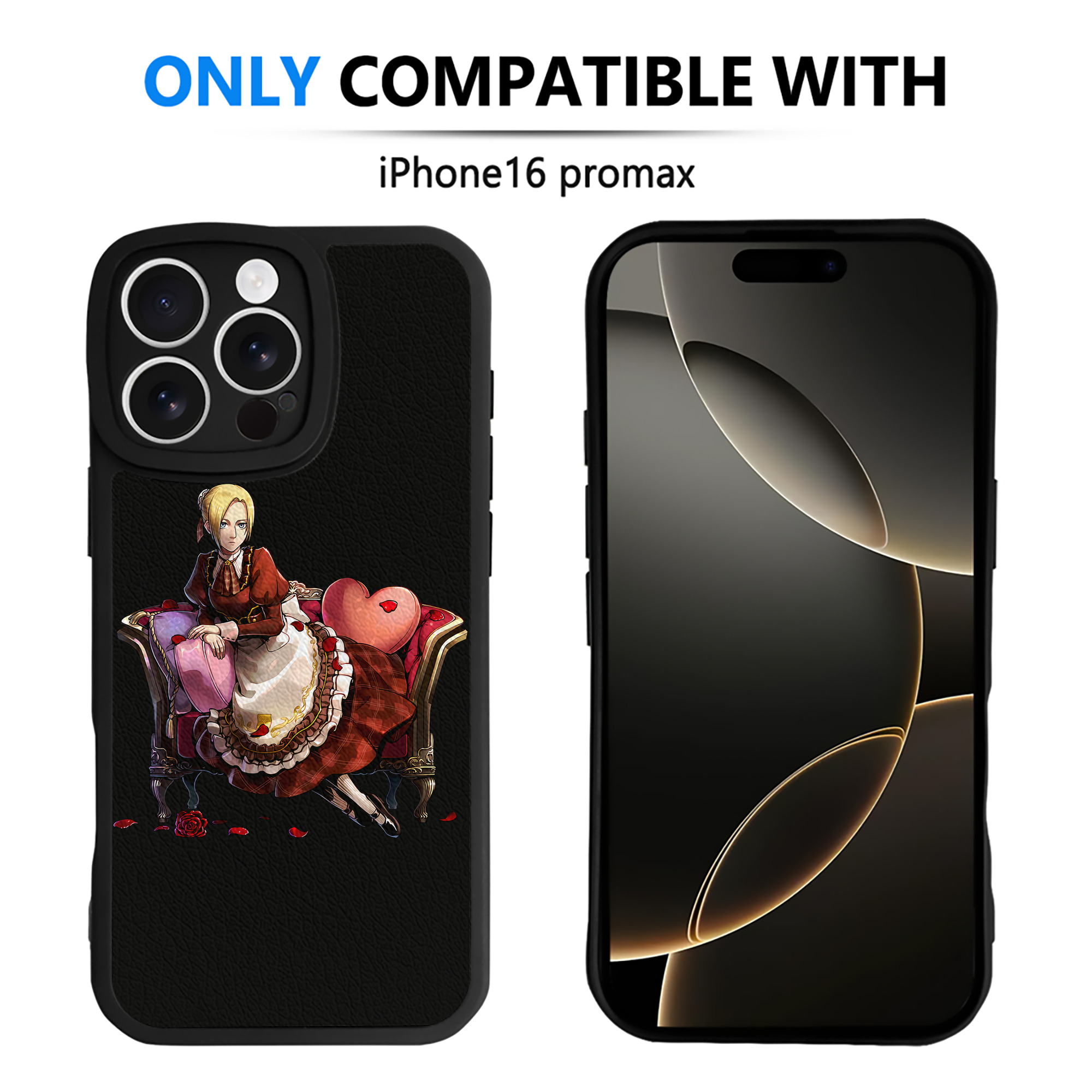 （画像用） 進撃の巨人 アニ・レオンハート Attack on Titan Annie Leonhart 【iPhone 16シリーズ対応】シリコンスマホケース（レザー調） 材質：シリコン